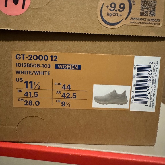 ASICS GT 2000 11.5 White Off White W - 1012B506-103 - Picture 8 of 9